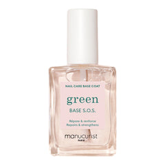 Manucurist S.O.S. Base Coat front bottle showing label and clear finish benefits
