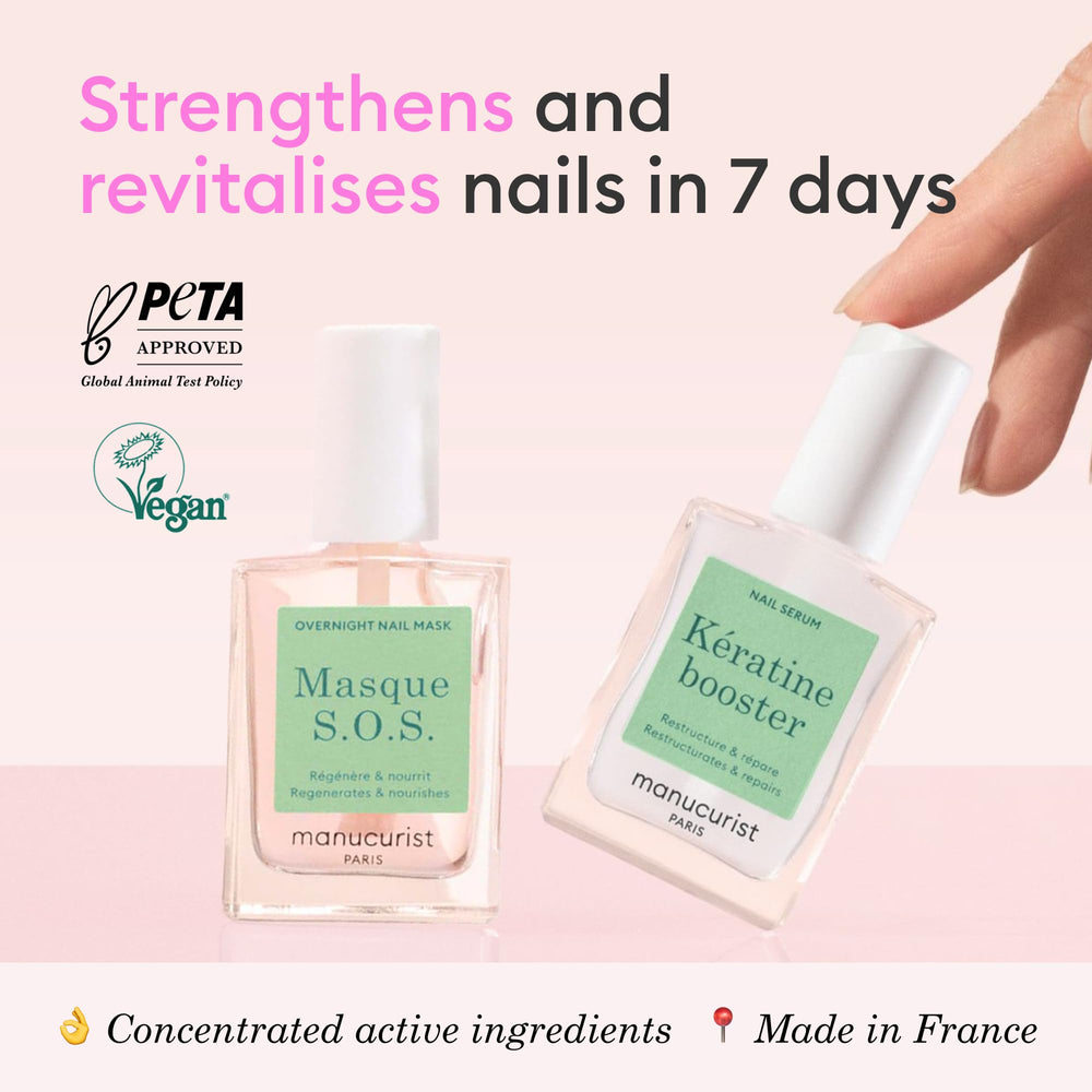 Manucurist S.O.S. nail mask front view highlighting restorative hydration
