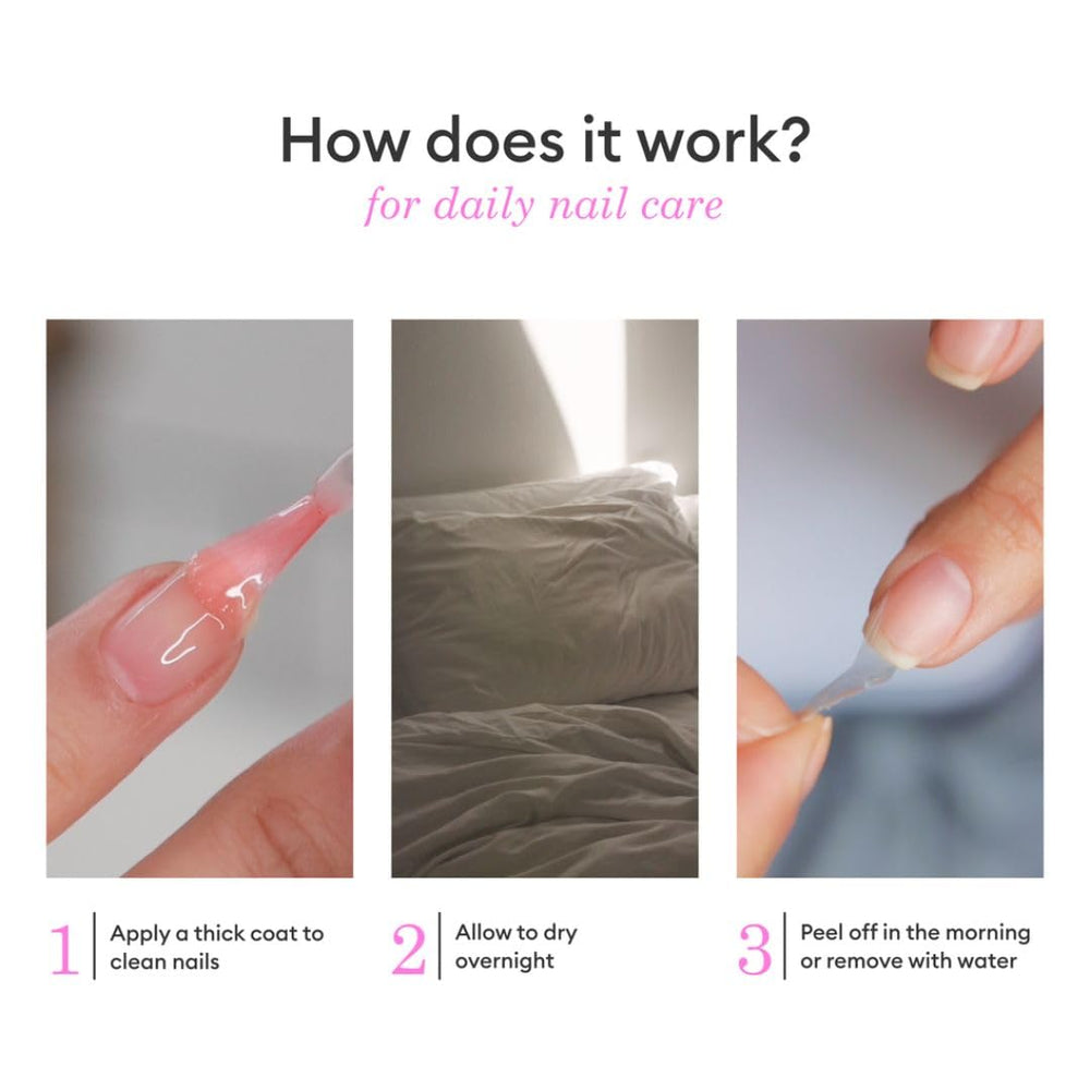Manucurist jar on bedside table illustrating overnight nail care routine benefits