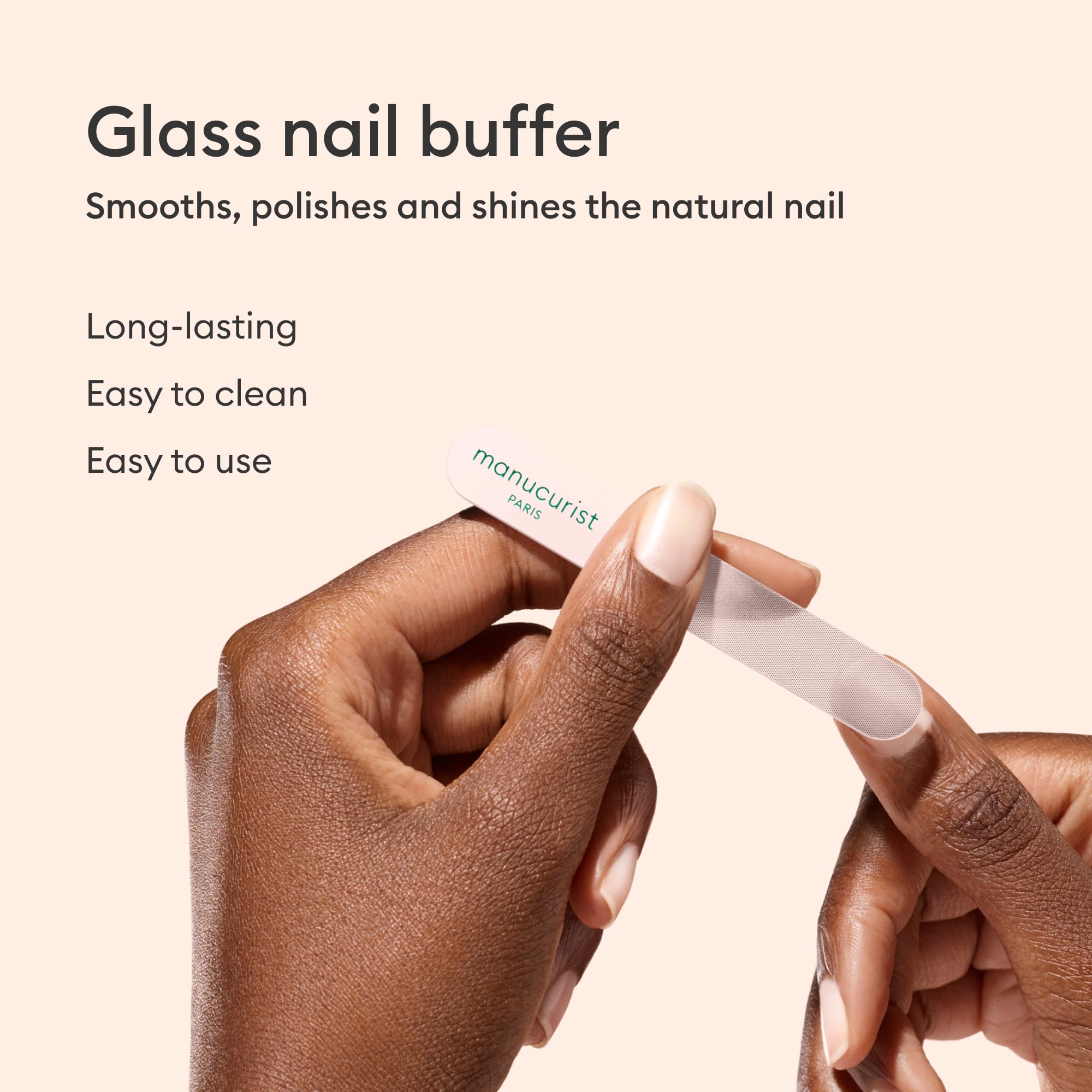 Manucurist tools in use during a home manicure for salon-quality prep and easy handling benefit