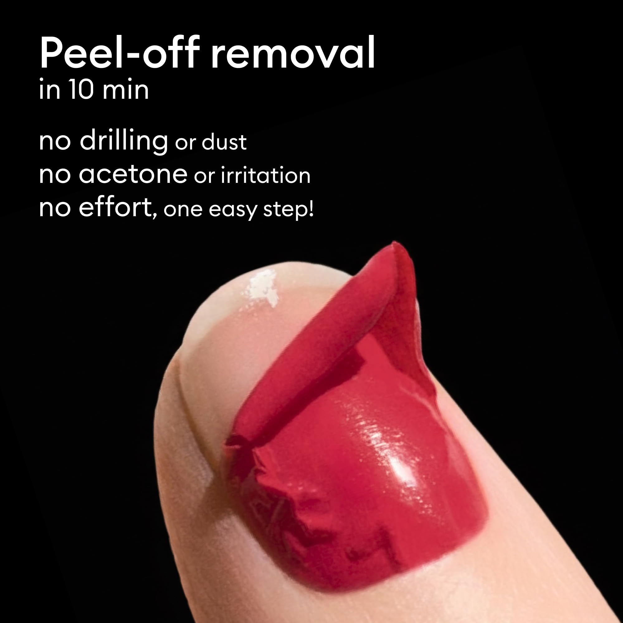 Manucurist gel texture swatch demonstrating thick glossy film for protection