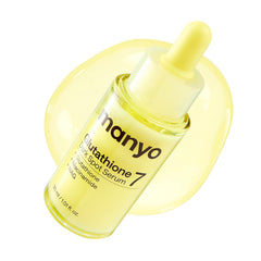 ma:nyo bottle front view showing serum and label for quick identification
