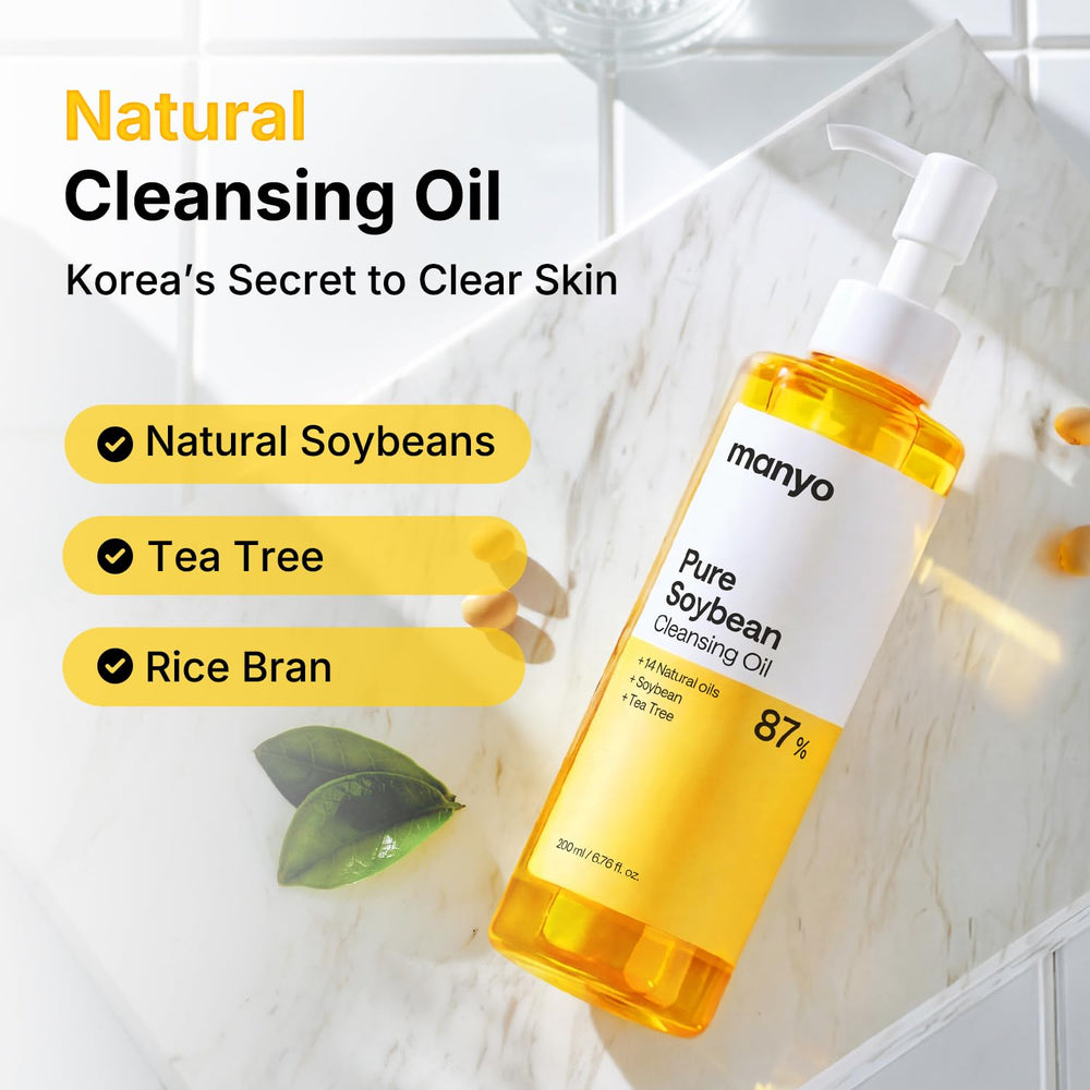 ma:nyo cleansing oil removing mascara and foundation for clean skin