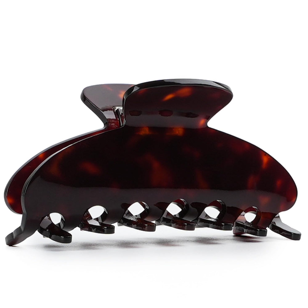 MAORULU front view of tortoiseshell clip showing elegant finish and reliable hold