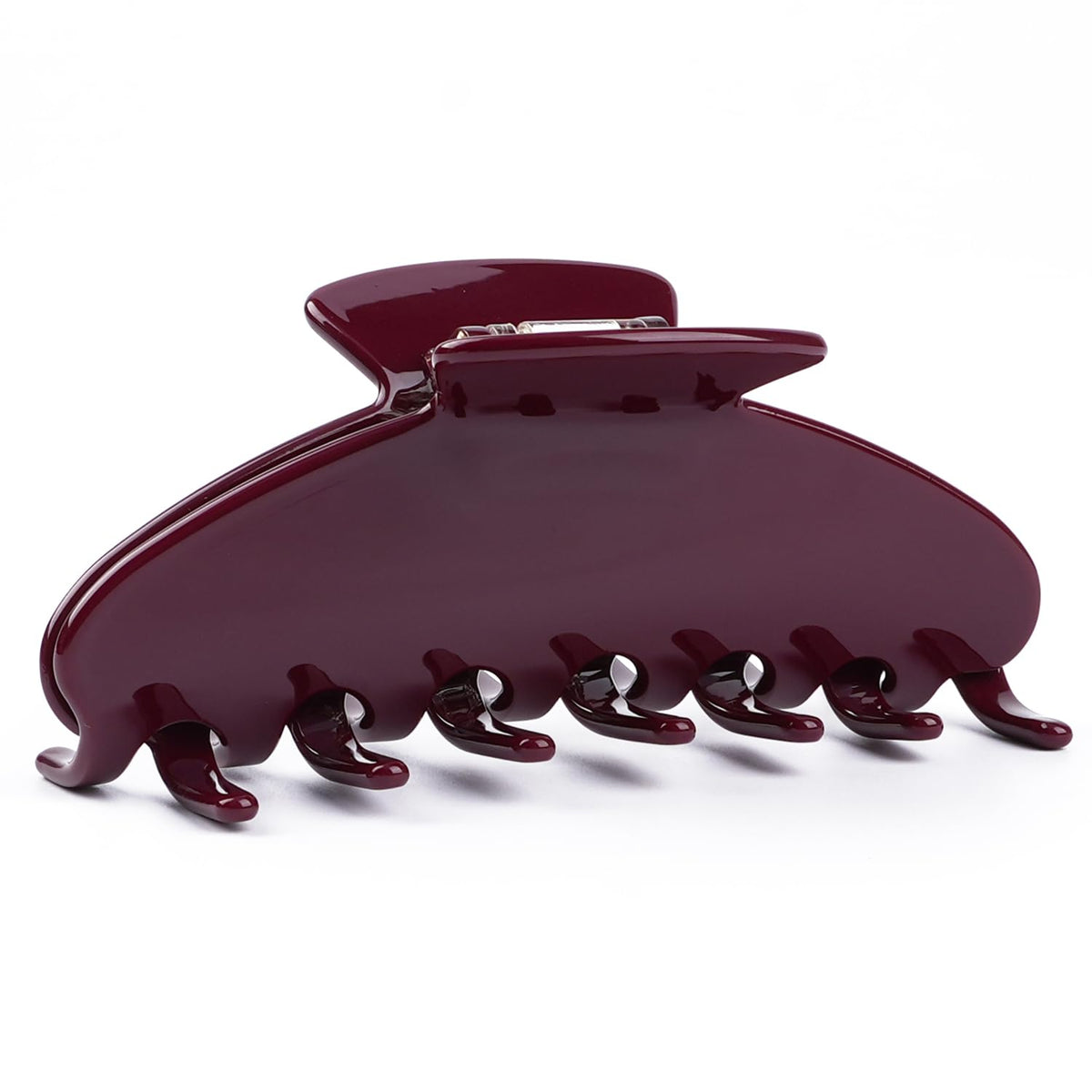 MAORULU front view of wine red clip showing chic design and strong hold