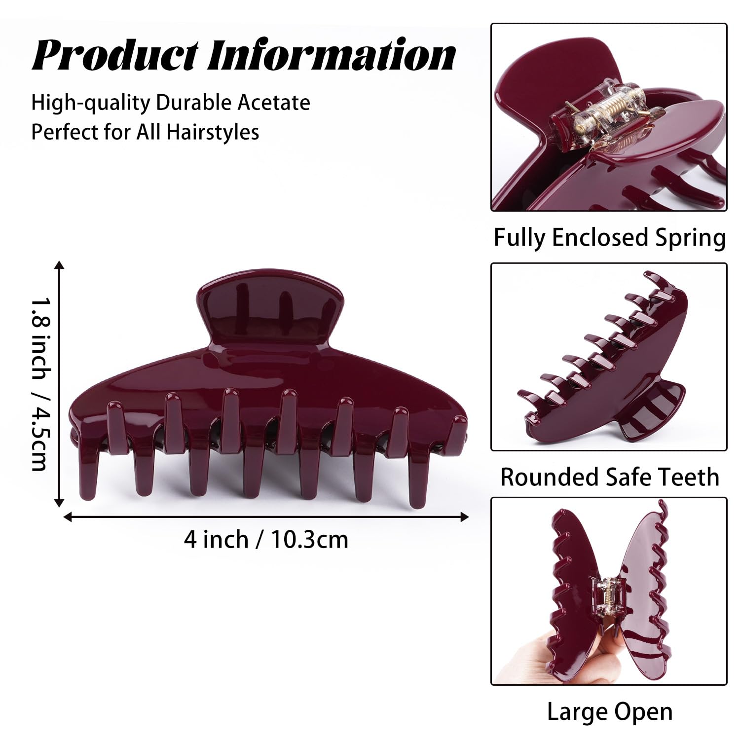 MAORULU side profile with jaw open showing non-slip clamp strength
