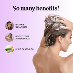 Maple Holistics shampoo lather texture showing gentle cleansing action