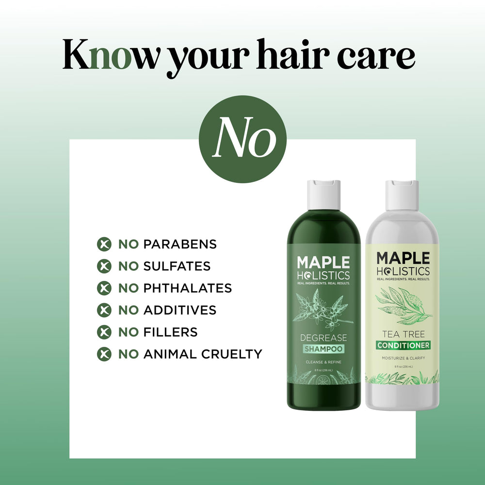 Maple Holistics conditioner cream showing lightweight hydration for smooth ends