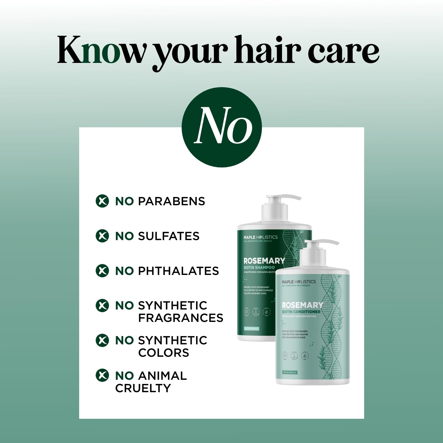 Maple Holistics conditioner creamy texture demonstrating lightweight hydration