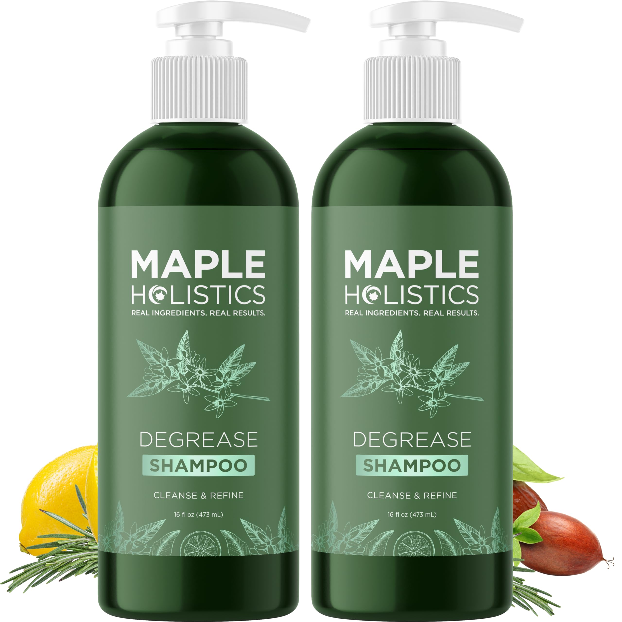 Maple Holistics front packaging showing clarifying formula benefit