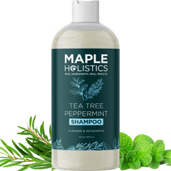 Maple Holistics bottle front packaging showing clean clarifying benefits
