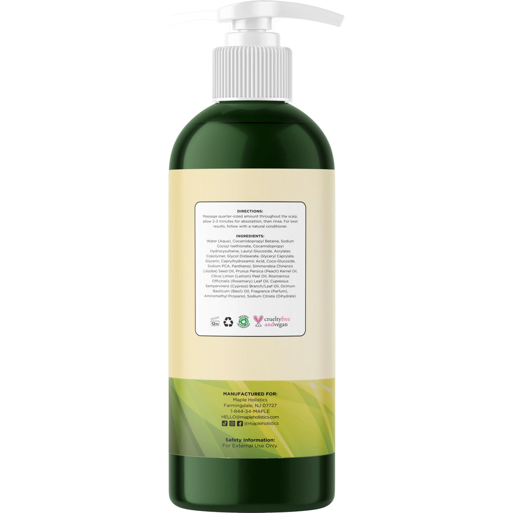 Maple Holistics in-shower use with lather showing oil removal benefit