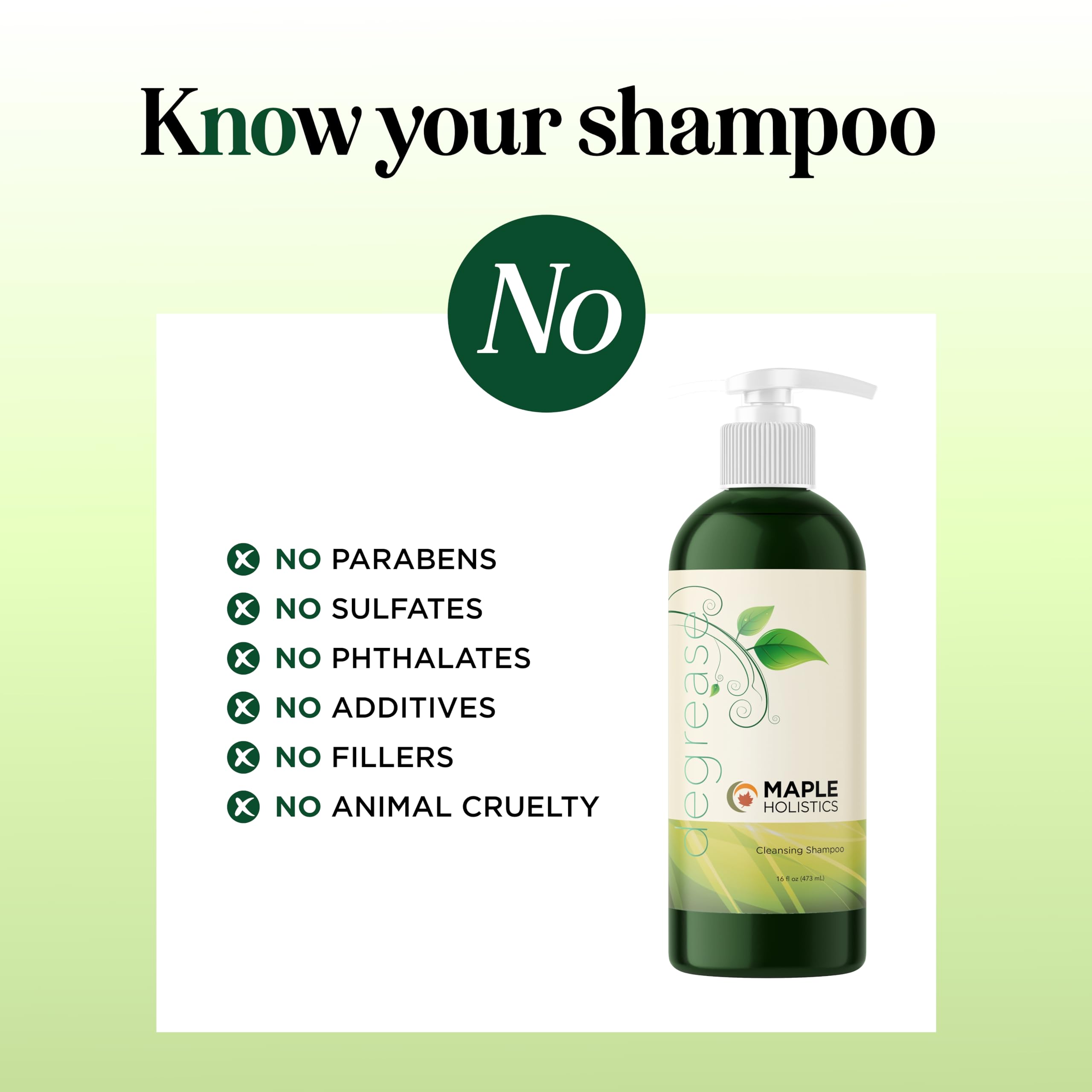Maple Holistics ingredients rosemary lemon jojoba highlighting natural clarifying benefit