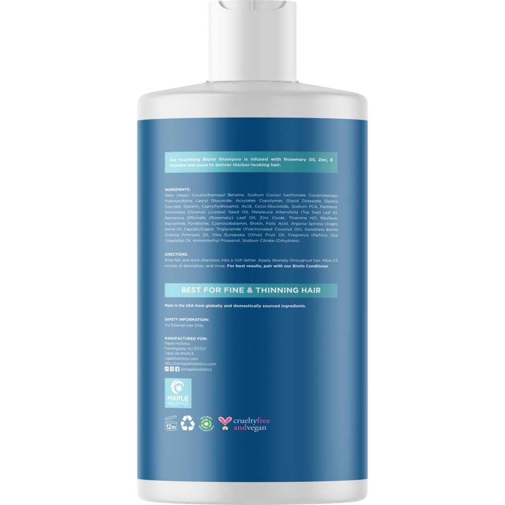Maple Holistics rosemary and tea tree ingredients arranged to show natural formulation