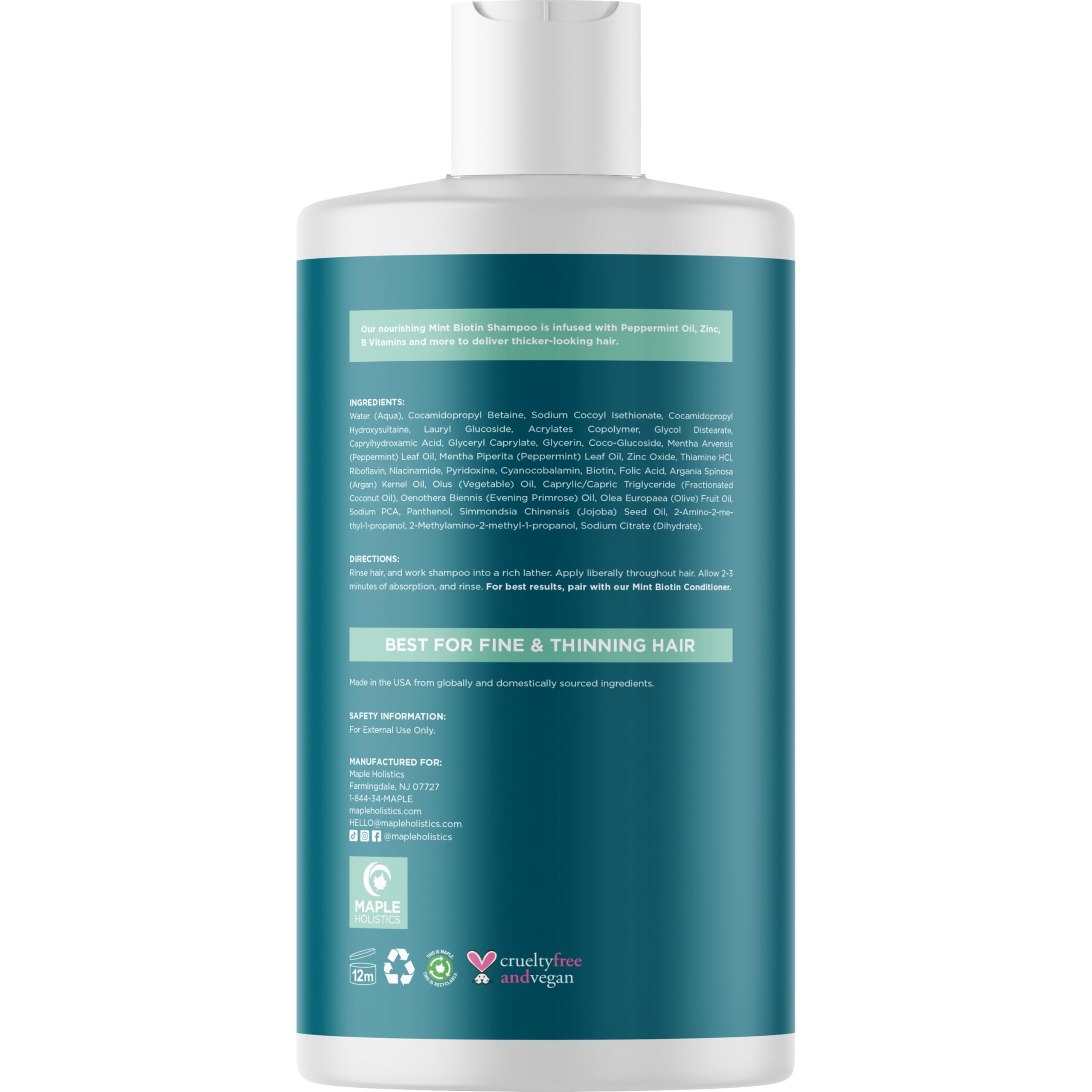 Maple Holistics oils close-up highlighting argan coconut olive nourishment