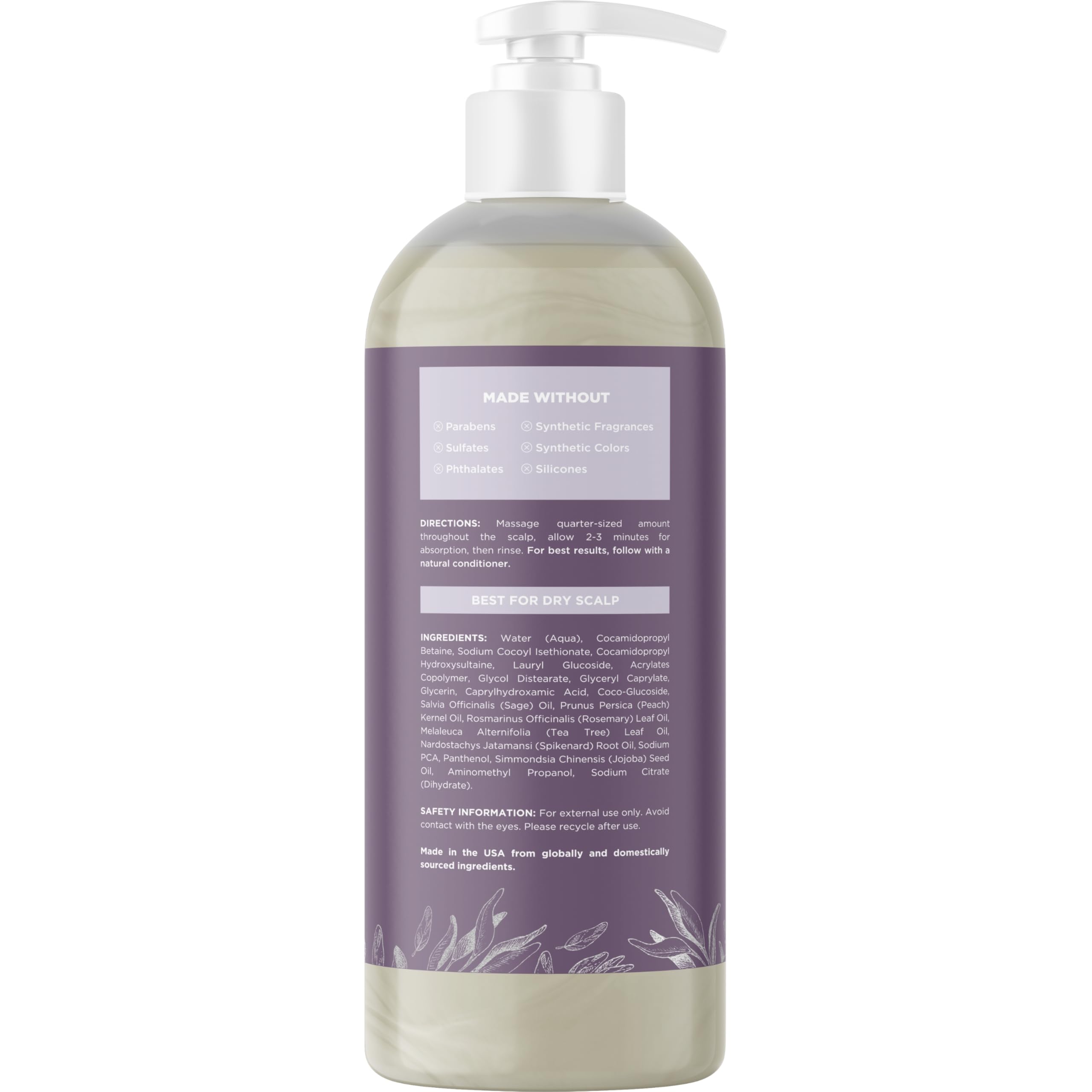 Maple Holistics ingredient close-up with sage and rosemary for natural care