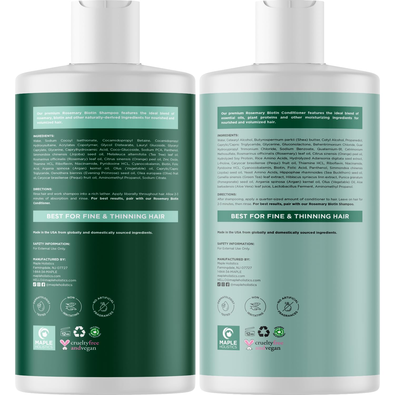 Maple Holistics set on bathroom shelf styled with brush and towel to inspire daily routine