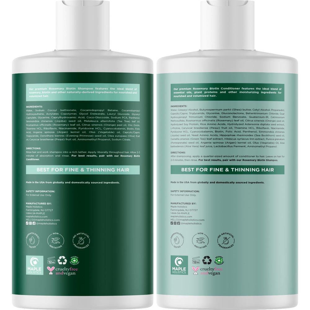 Maple Holistics set on bathroom shelf styled with brush and towel to inspire daily routine