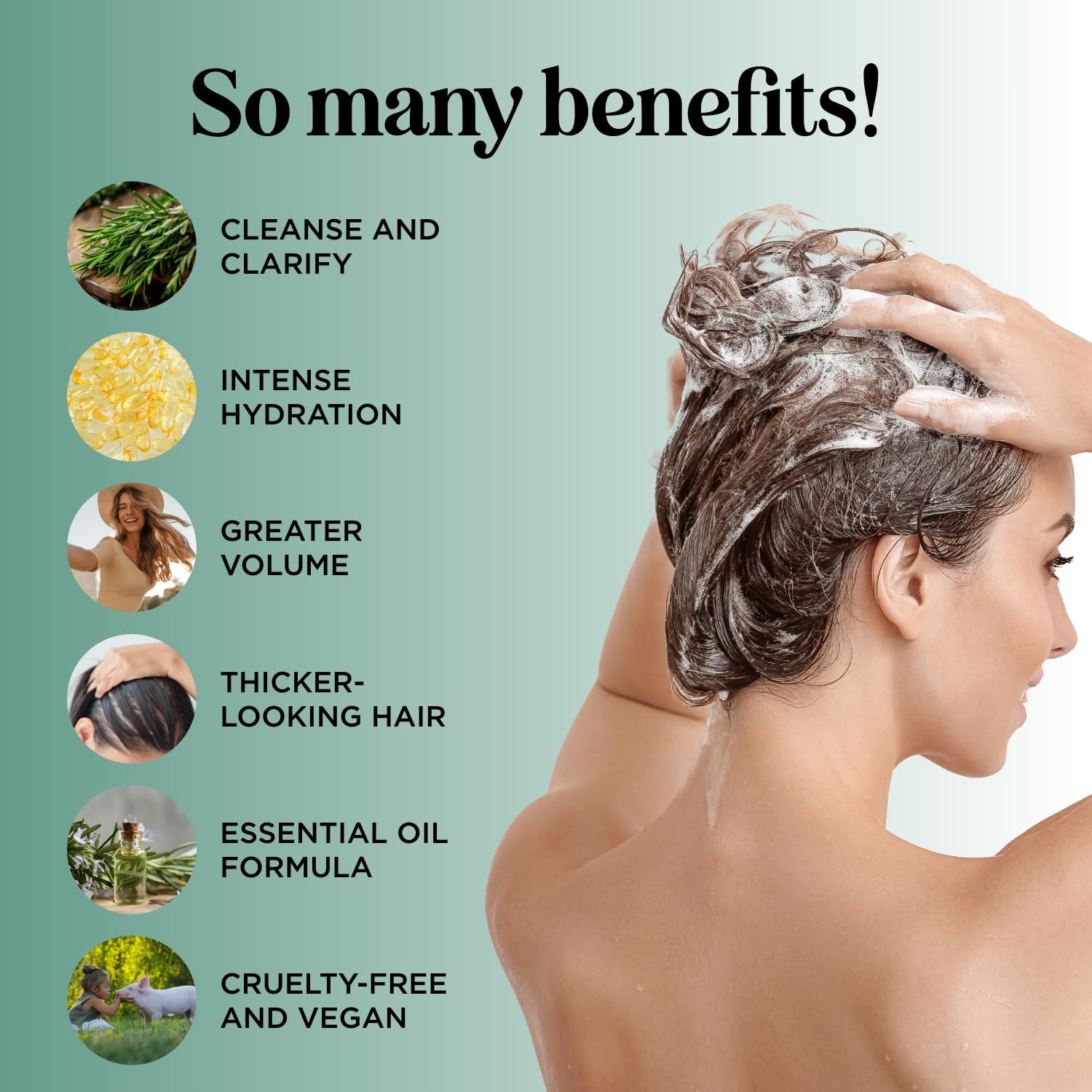 Maple Holistics shampoo pump top and dispensing action for easy use