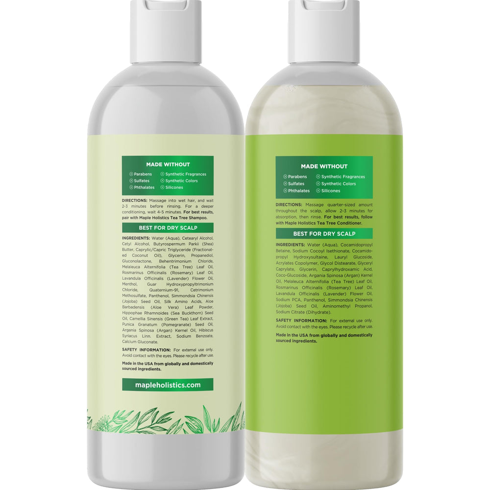 Maple Holistics conditioner cream pouring to hydrate and detangle strands