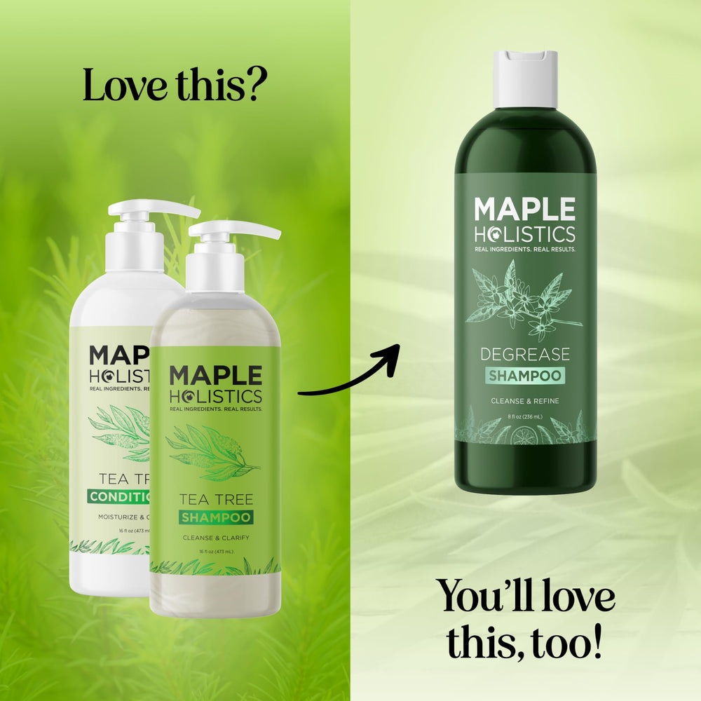 Maple Holistics duo in shower showing practical in-routine use