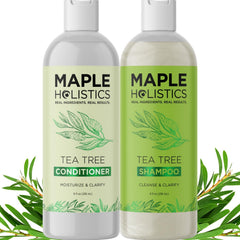 Maple Holistics front packaging showing sulfate-free clarifying duo benefits