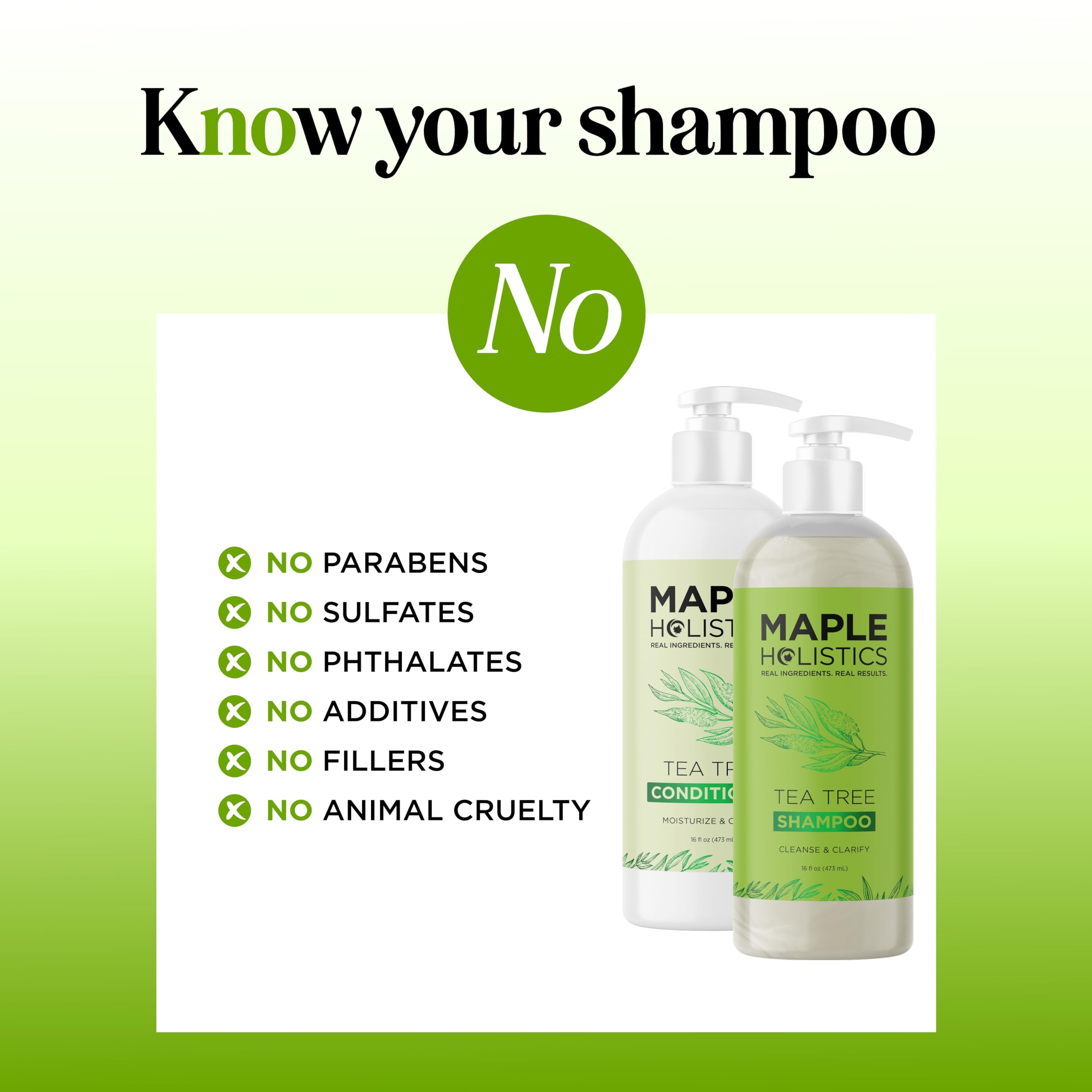 Maple Holistics 16 fl oz size comparison for volume and value