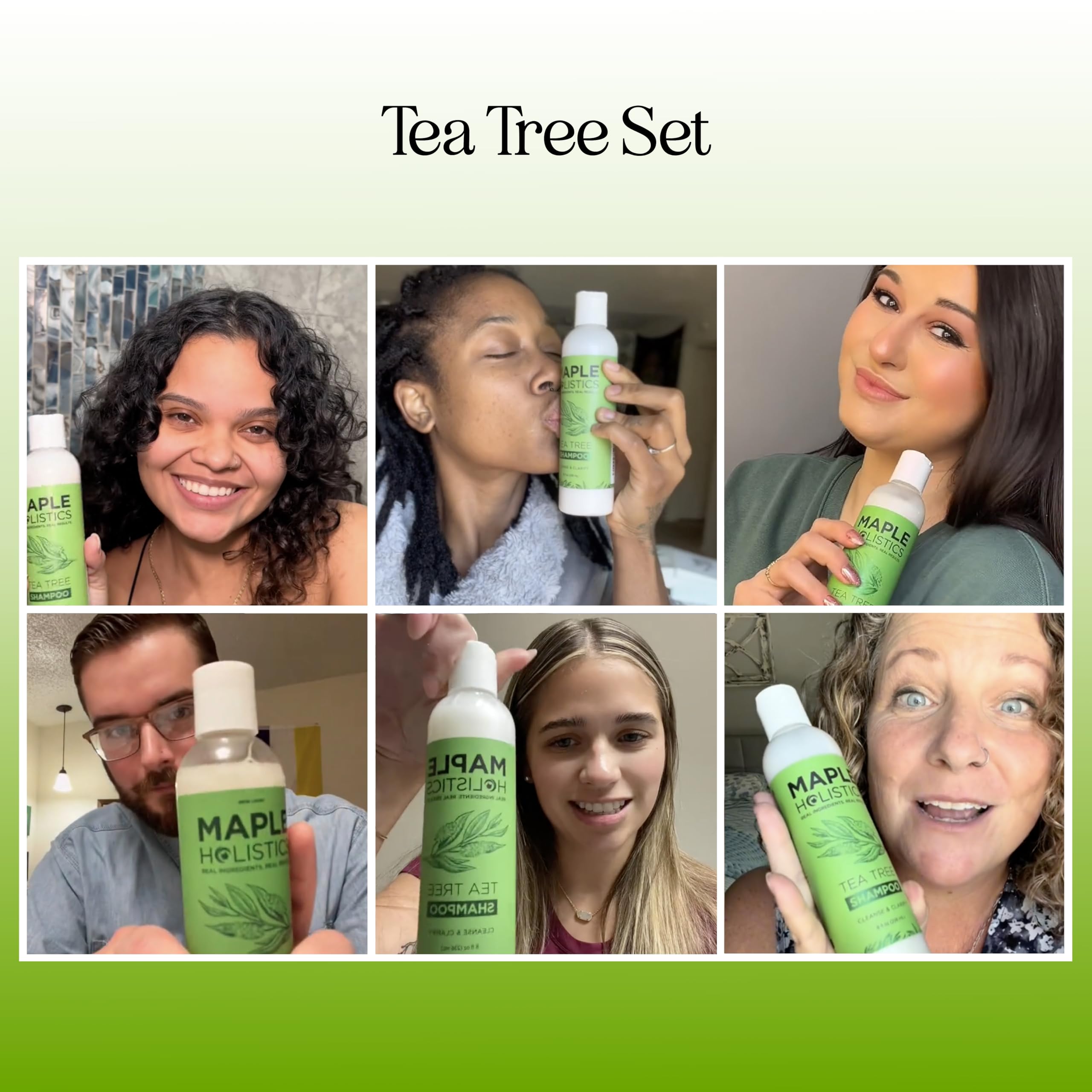Maple Holistics shampoo texture creating lather to remove product buildup