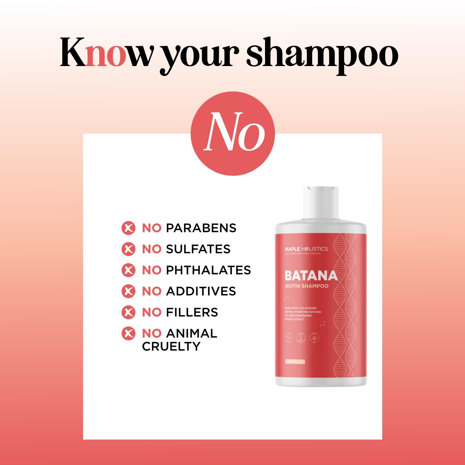 Maple Holistics creamy shampoo texture close-up for gentle moisturizing benefit