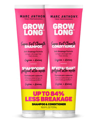 Marc Anthony front packaging showing shampoo and conditioner for stronger hair