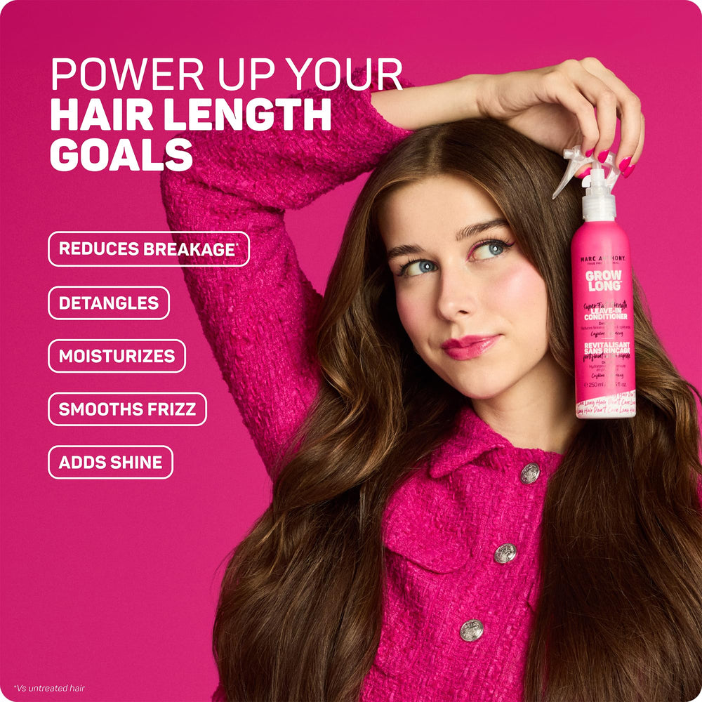Marc Anthony mist on hair texture highlighting smooth, frizz-controlled finish