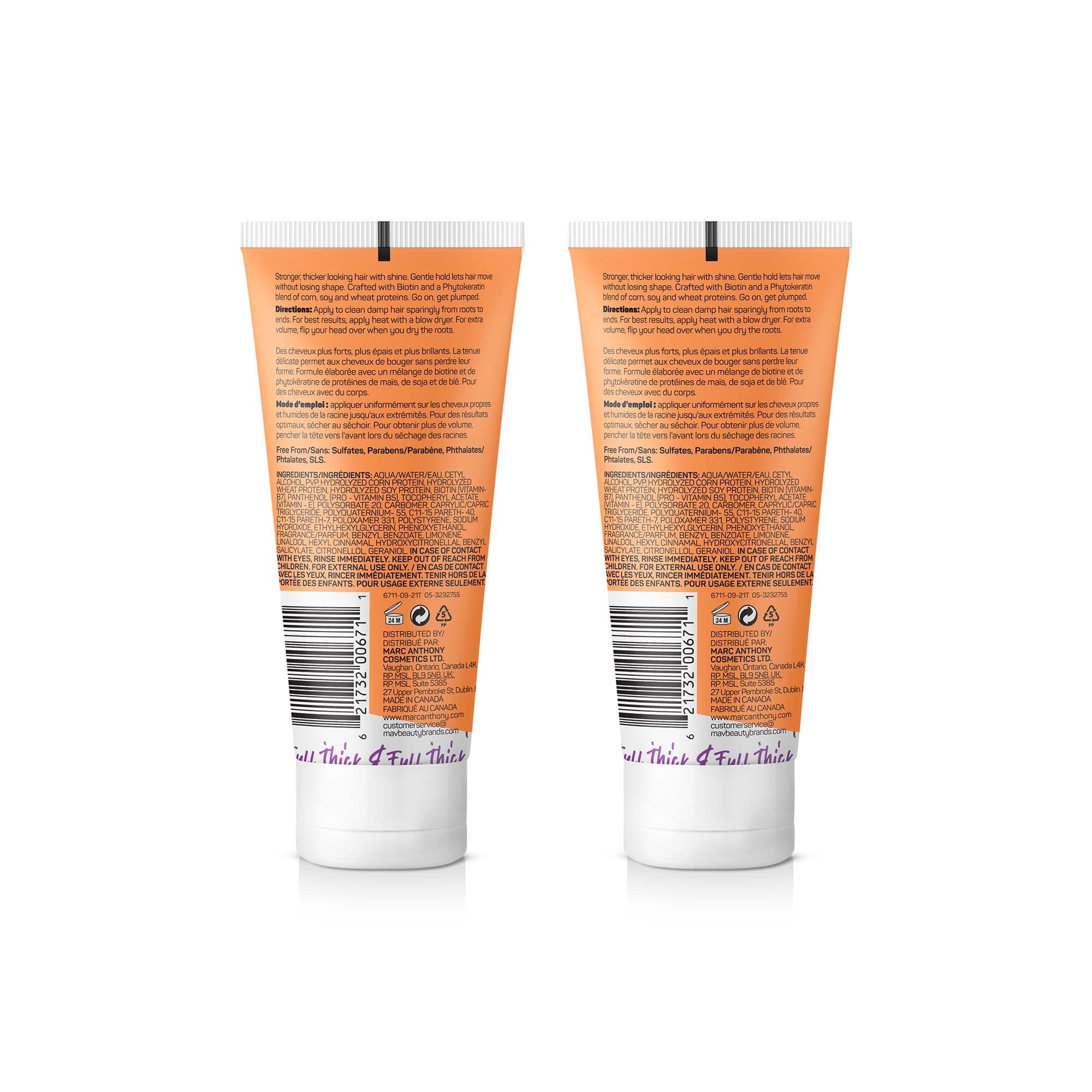 Marc Anthony cream texture close-up highlighting lightweight formula for easy root lift