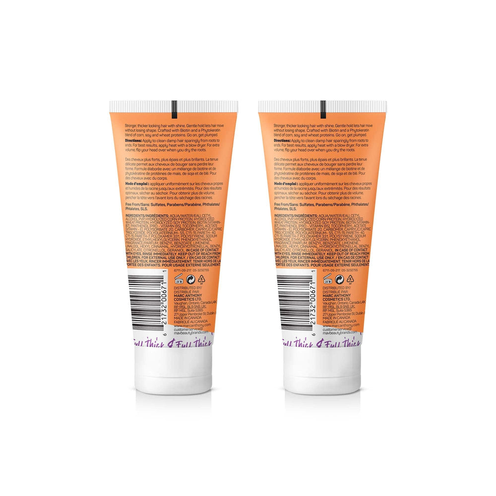 Marc Anthony cream texture close-up highlighting lightweight formula for easy root lift