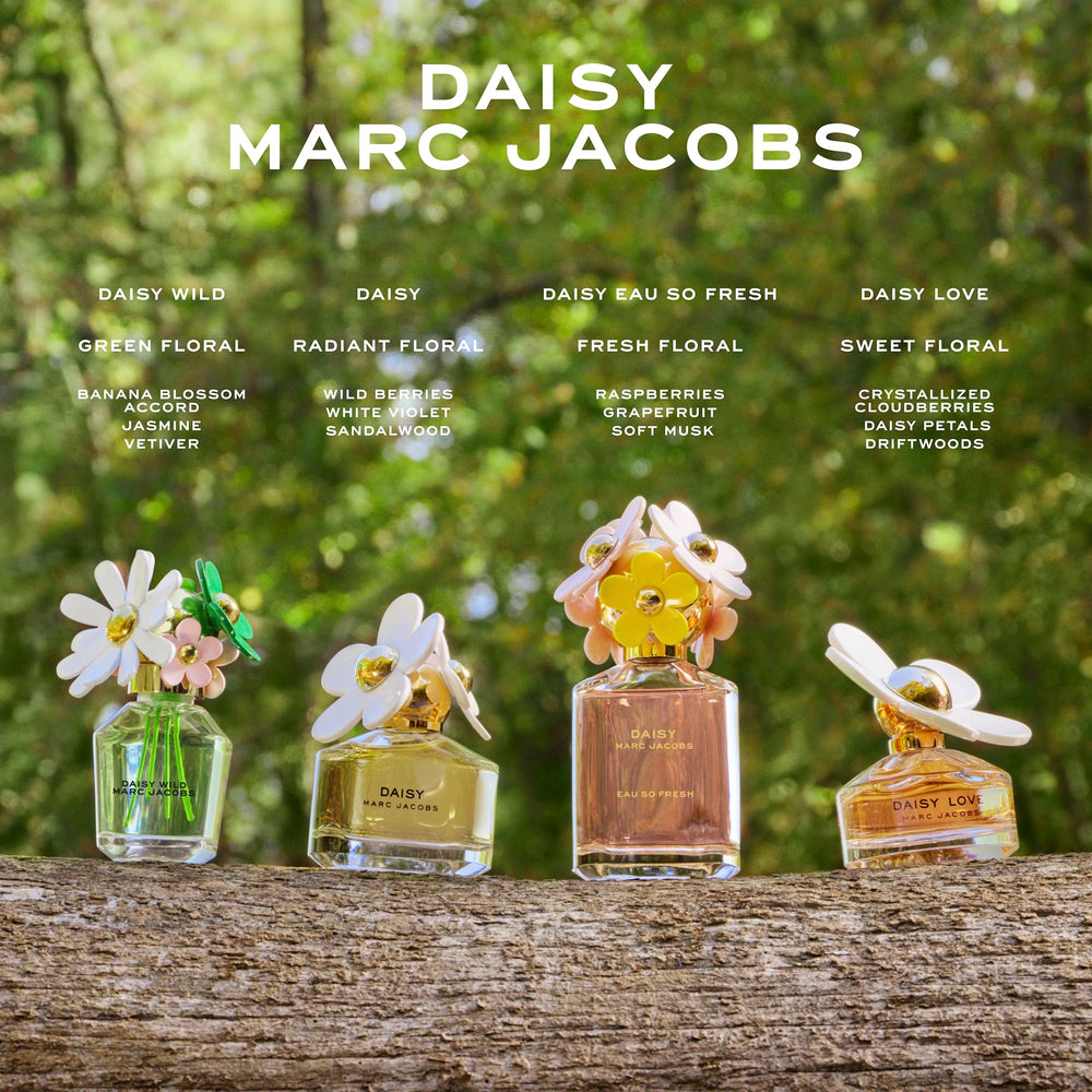Marc Jacobs gift-wrapped bottle suggesting present-ready packaging and stylish appeal