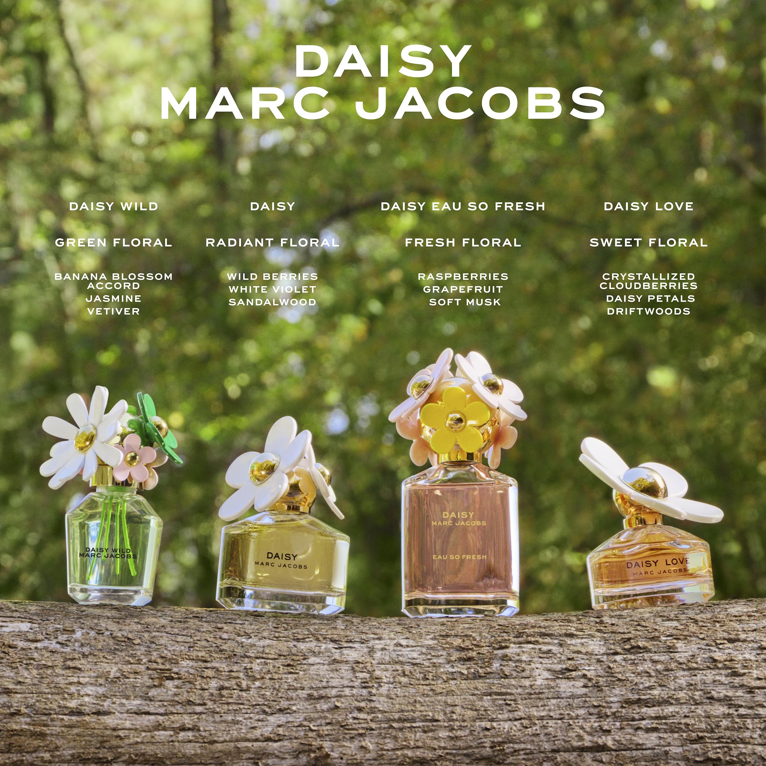 Marc Jacobs bottle on a dresser in a bright room showing lifestyle styling