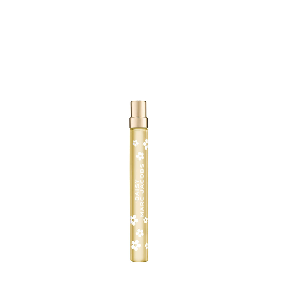 Marc Jacobs Daisy travel spray front packaging showing compact, portable scent