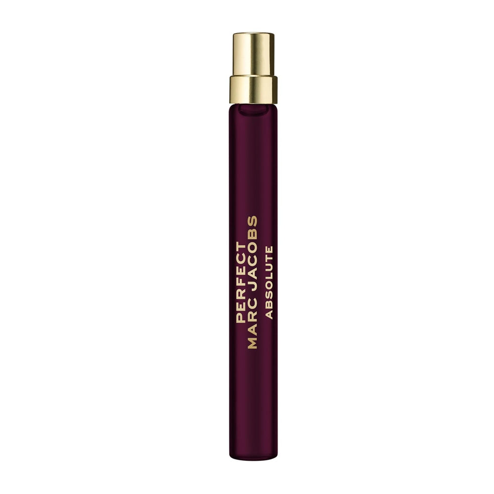 Marc Jacobs travel spray front packaging showing elegant design and portability