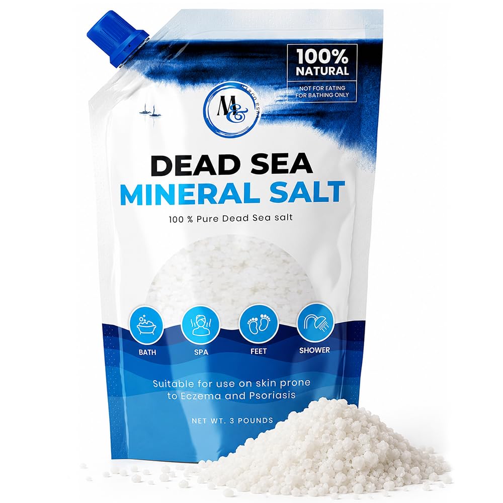 MARCO ESRA front packaging 3 lb bag showing clean unscented bath salt and clear labeling for convenience