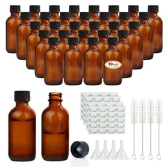 Maredash front view of 2 oz amber bottles showing neat pack and storage benefit