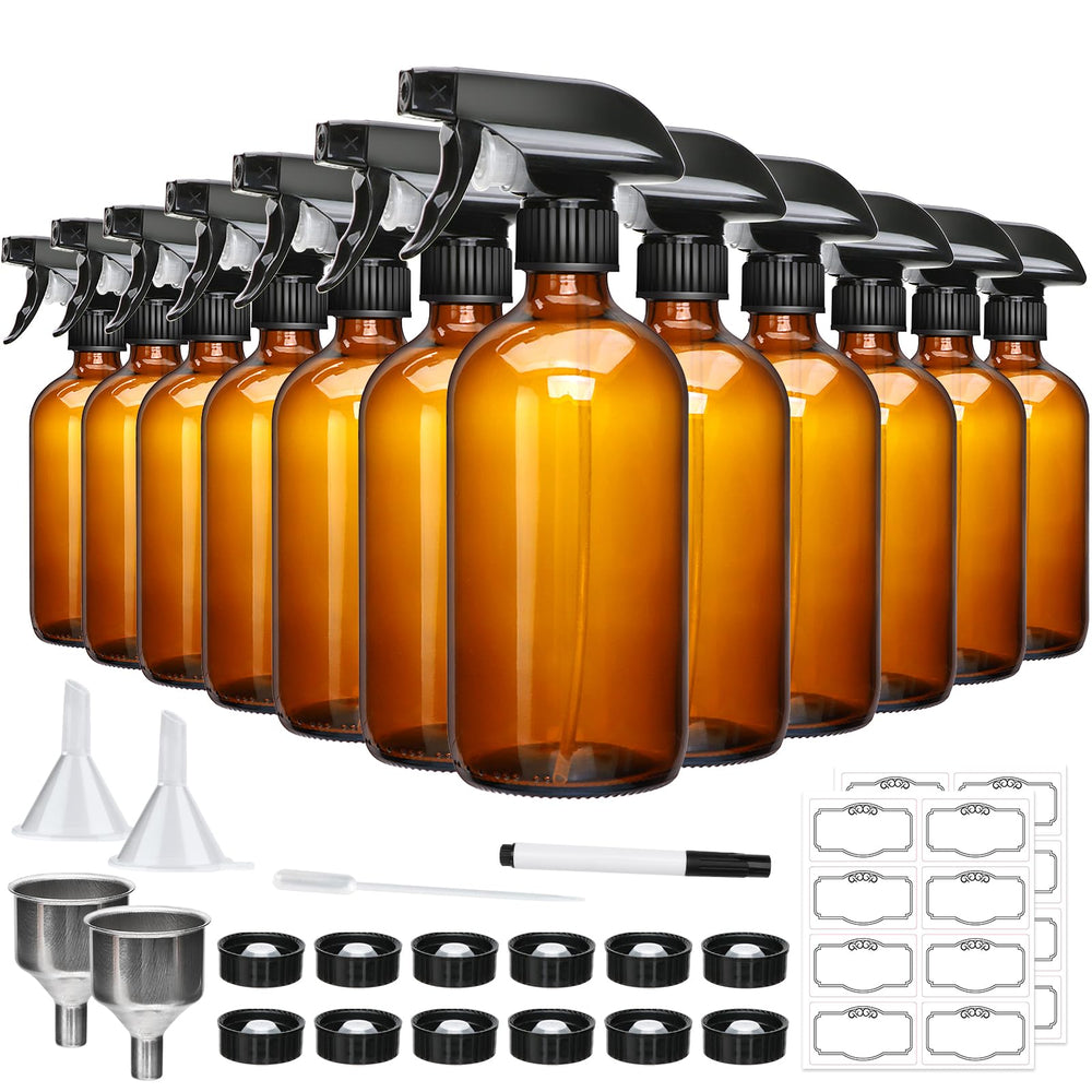 Maredash amber glass front packaging showing set contents and benefit of organization