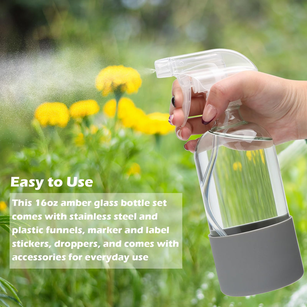 Maredash bottle in use misting houseplants to evenly distribute moisture