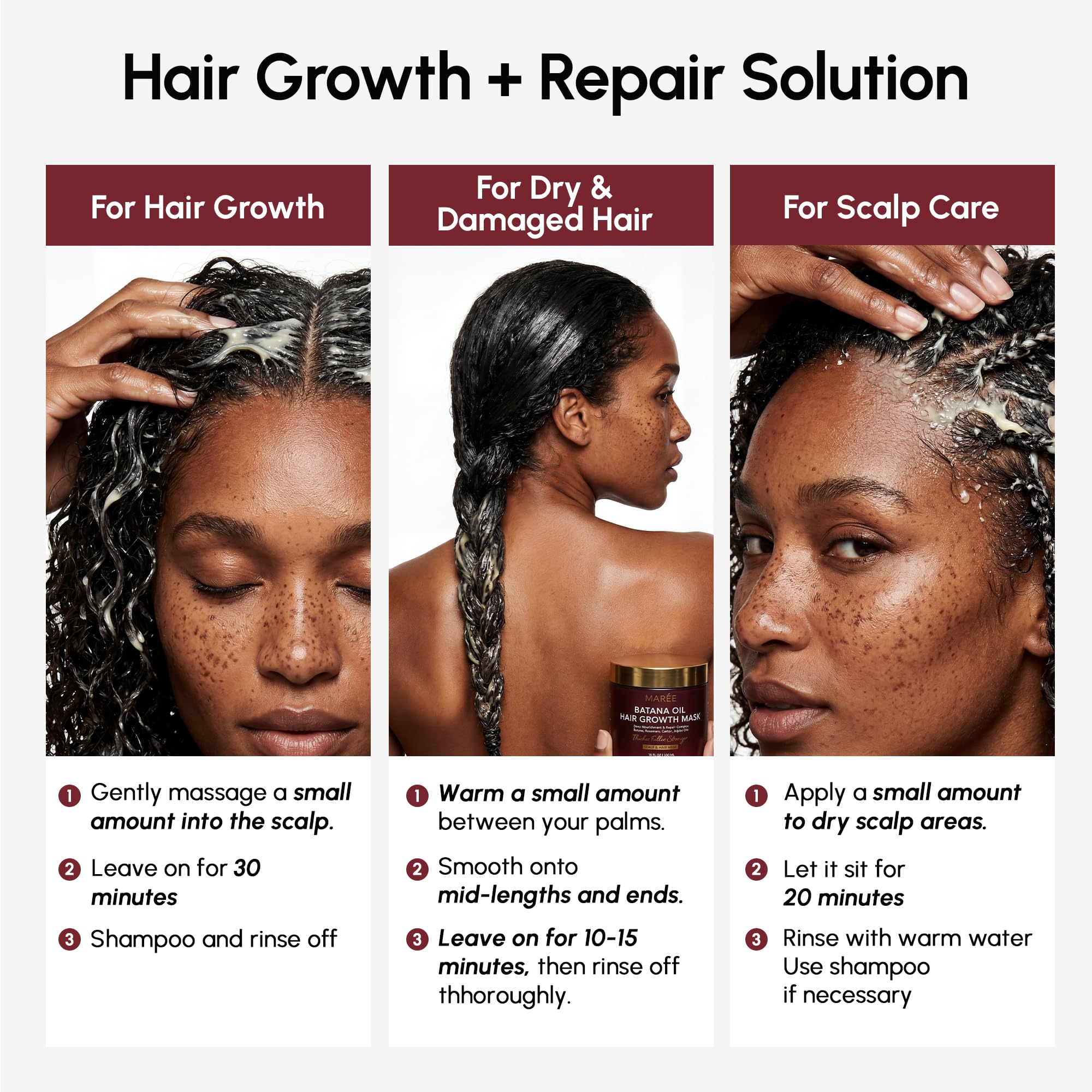 MAREE application in hands demonstrating easy distribution and absorption