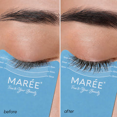 MAREE being applied along upper lash line for visible conditioning benefit