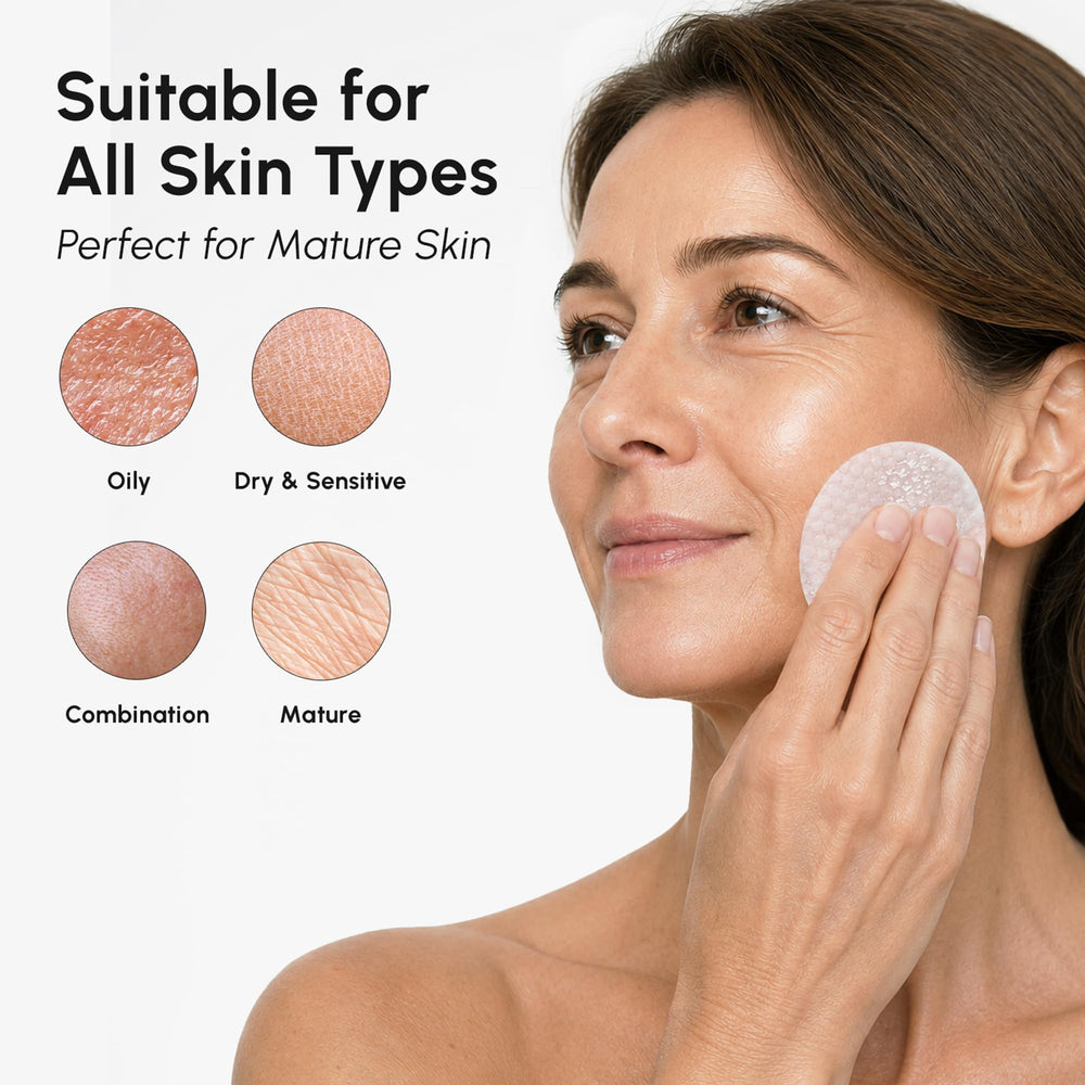 MAREE before and after texture comparison showing improved skin smoothness
