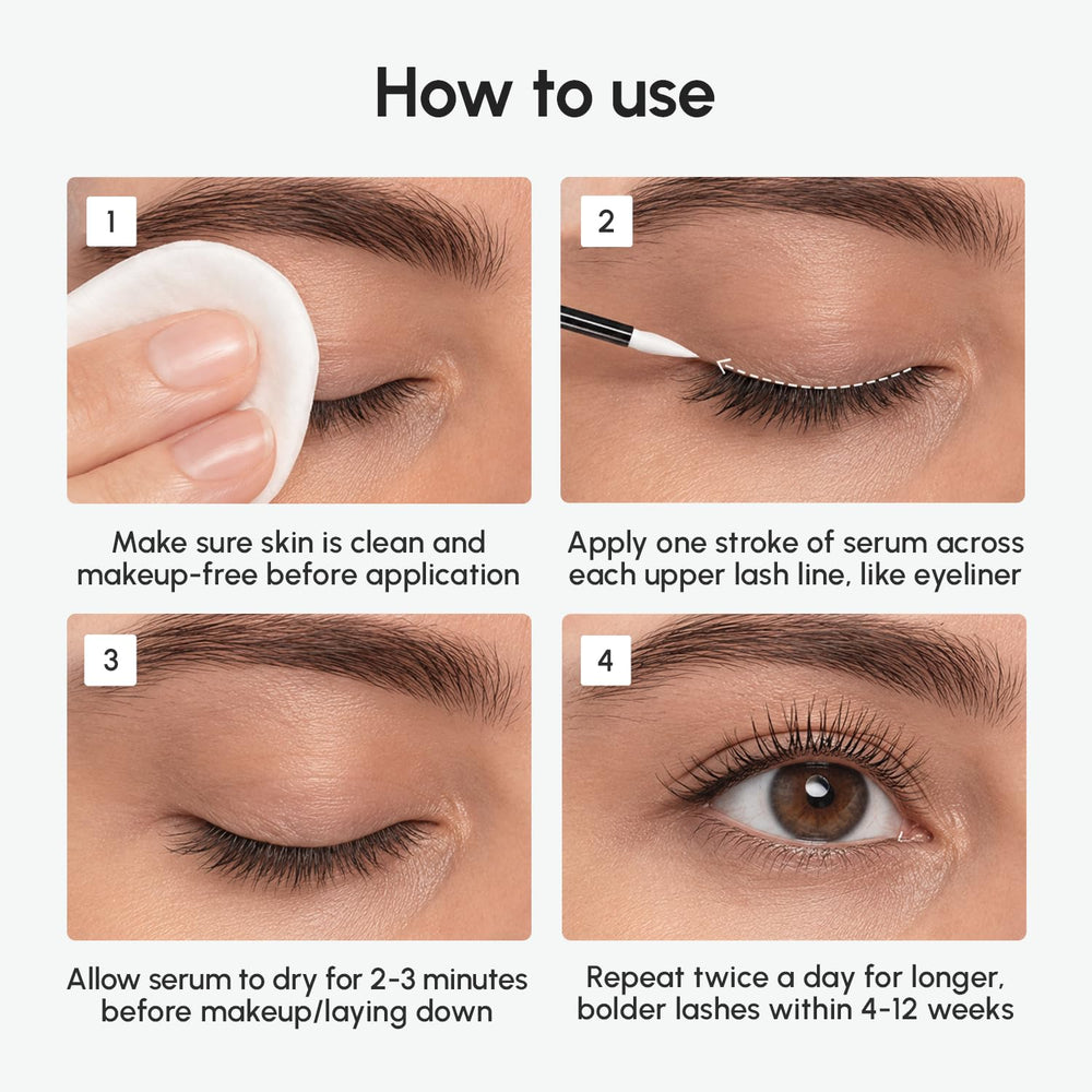 MAREE illustrative before and after showing improved lash definition