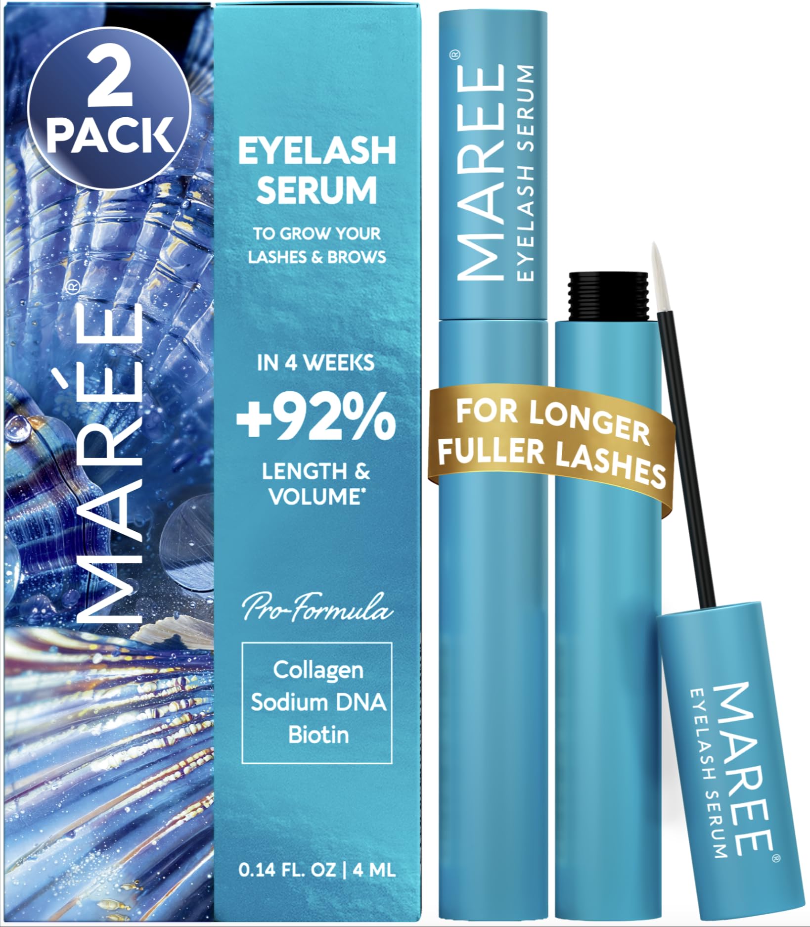 MAREE front packaging 2 pack showing dual bottles and branding benefits