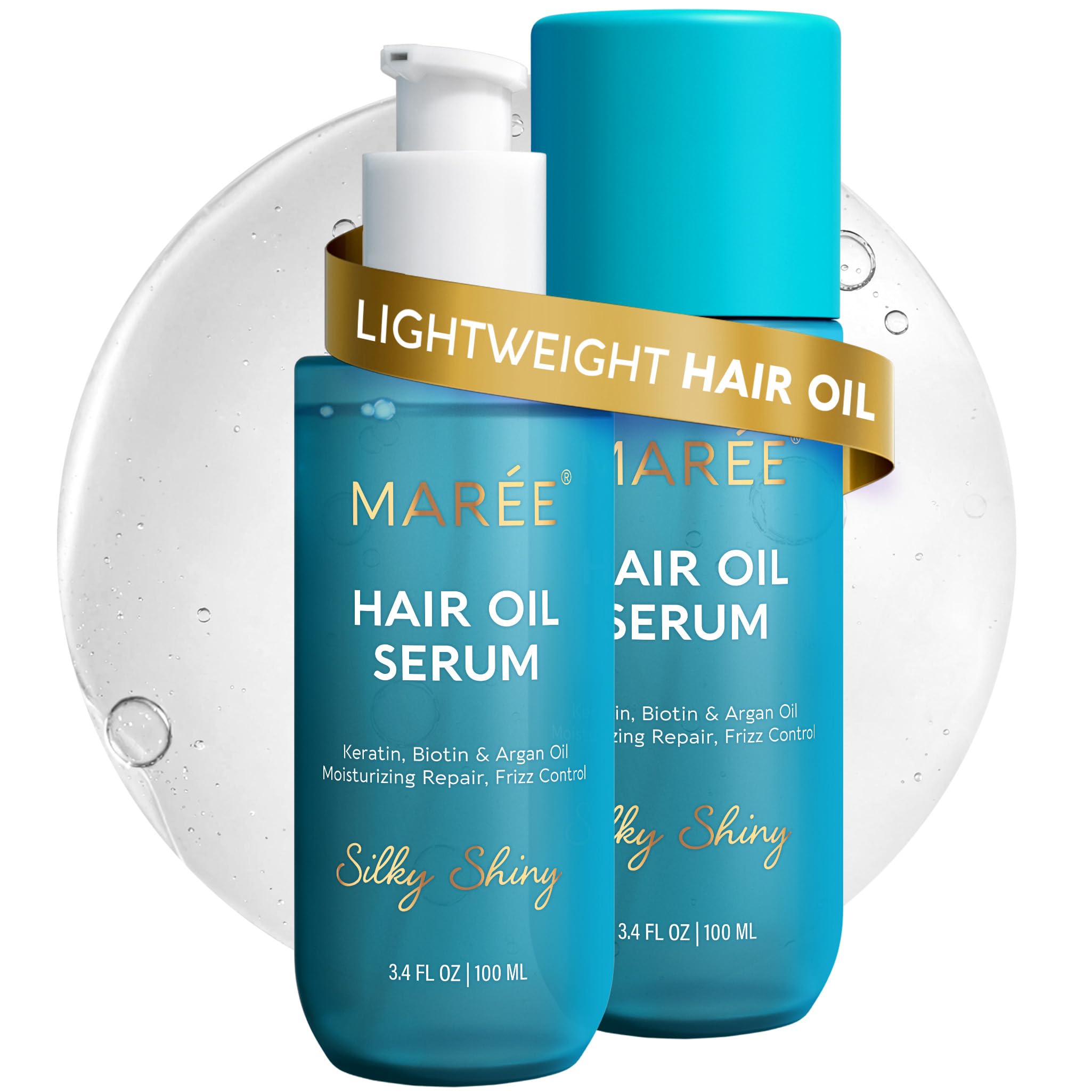 MAREE front packaging showing two bottles and benefits