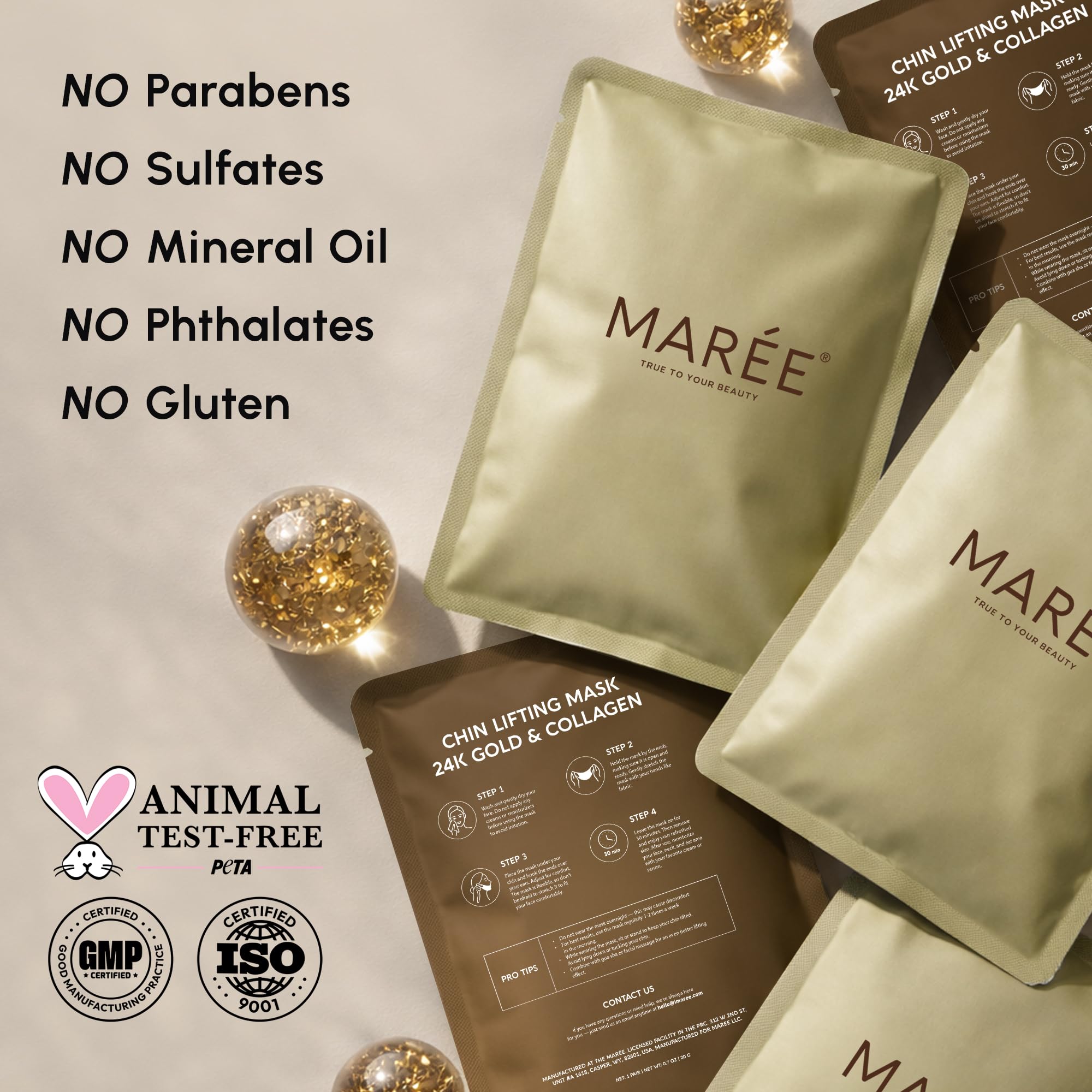 MAREE patch worn during a relaxed session for quick firming