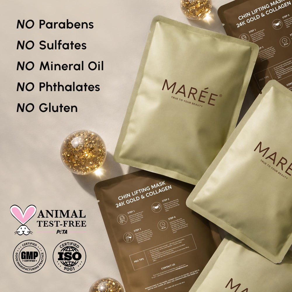 MAREE patch worn during a relaxed session for quick firming