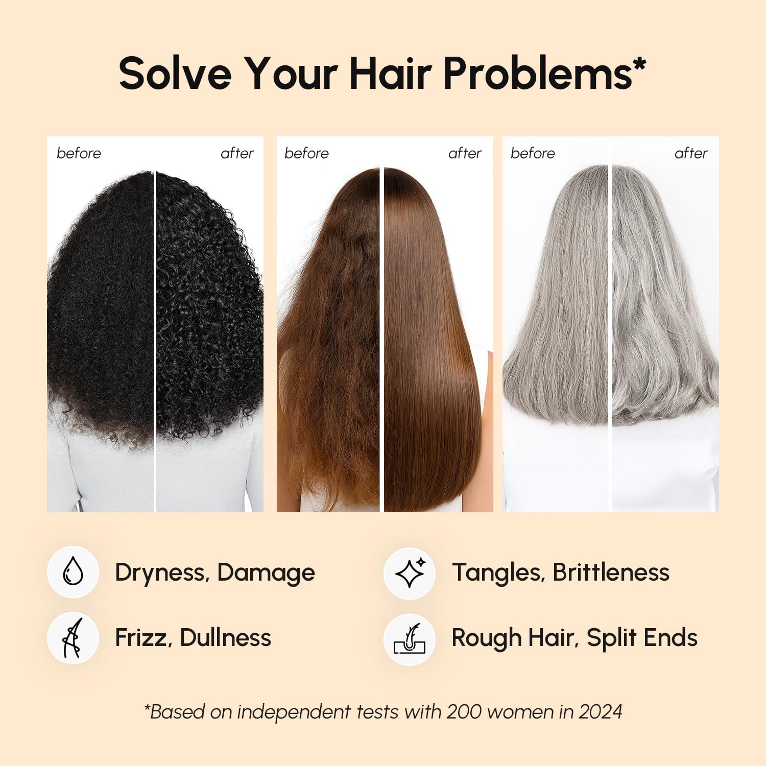 MAREE keratin and biotin ingredients display highlighting repair benefit